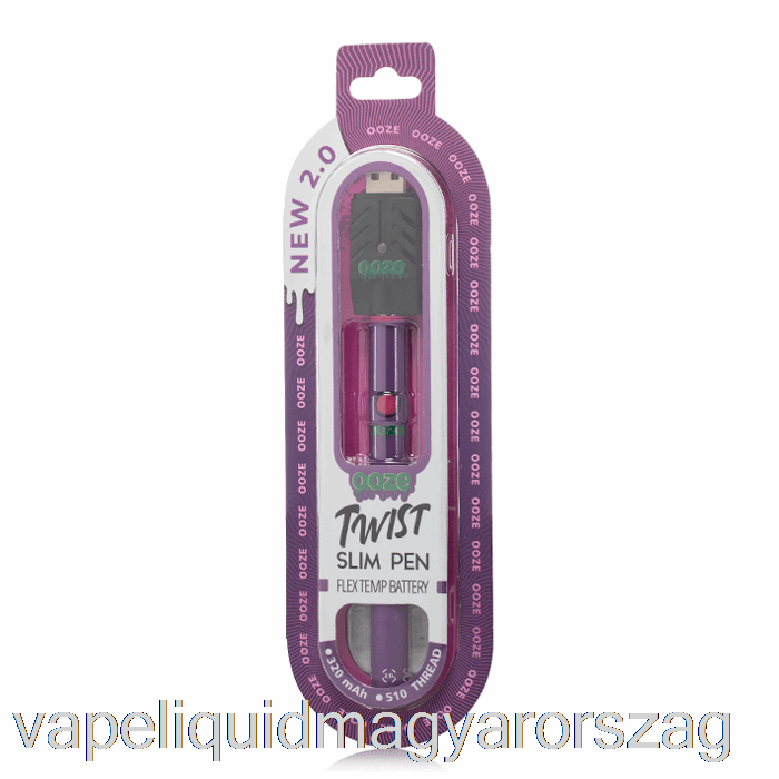 Ooze Slim Twist Pen 2.0 Flex Temp Akkumulátor Ultra Lila Vape Toll